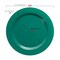 Solid Green Holiday Round Disposable Plastic Dinnerware Value Set (120 Guests)